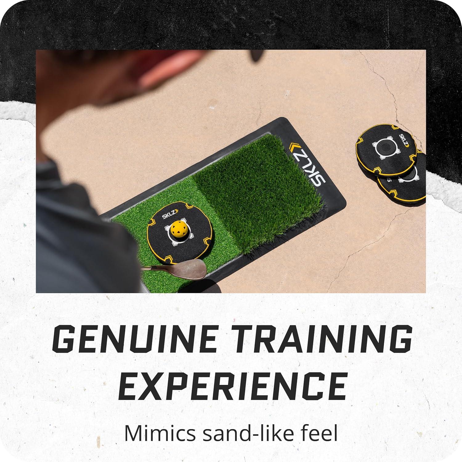 imageSKLZ Bunker Caddie Golf Training Aid Perfect Your Bunker Shots with Precision ampamp Style 3 Discs Included