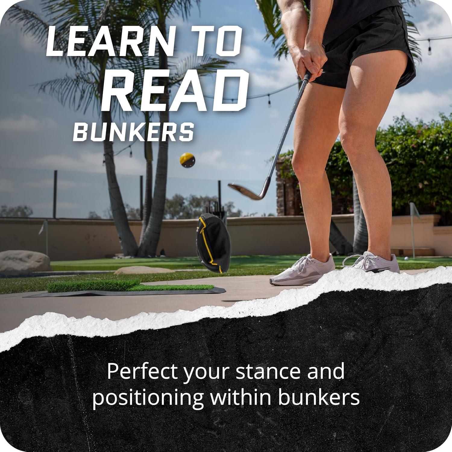 imageSKLZ Bunker Caddie Golf Training Aid Perfect Your Bunker Shots with Precision ampamp Style 3 Discs Included