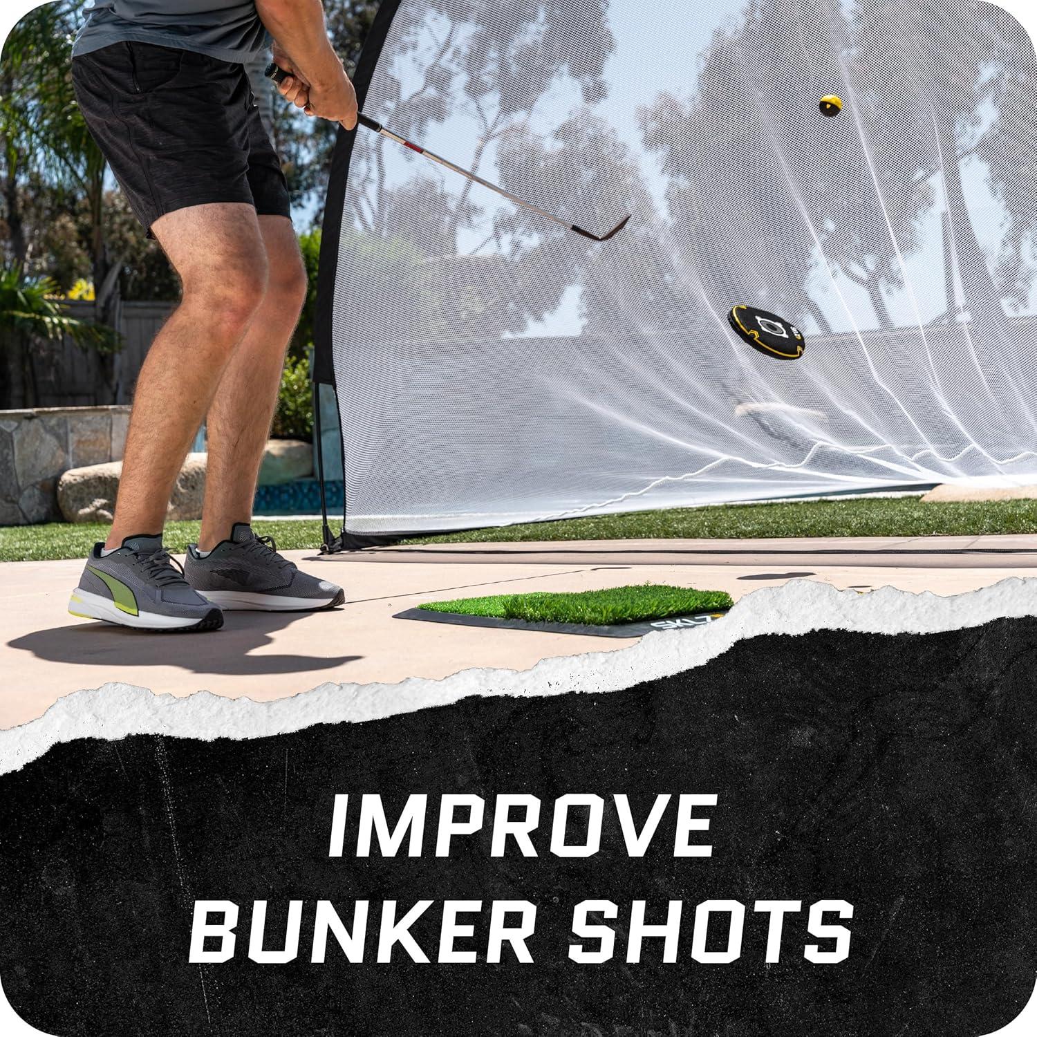 imageSKLZ Bunker Caddie Golf Training Aid Perfect Your Bunker Shots with Precision ampamp Style 3 Discs Included