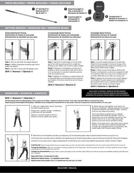 imageSKLZ Gold Drive Golf Training Tool Warm Up Stick and Swing Trainer for Right ampamp Left Handed GolfersBlackYellow