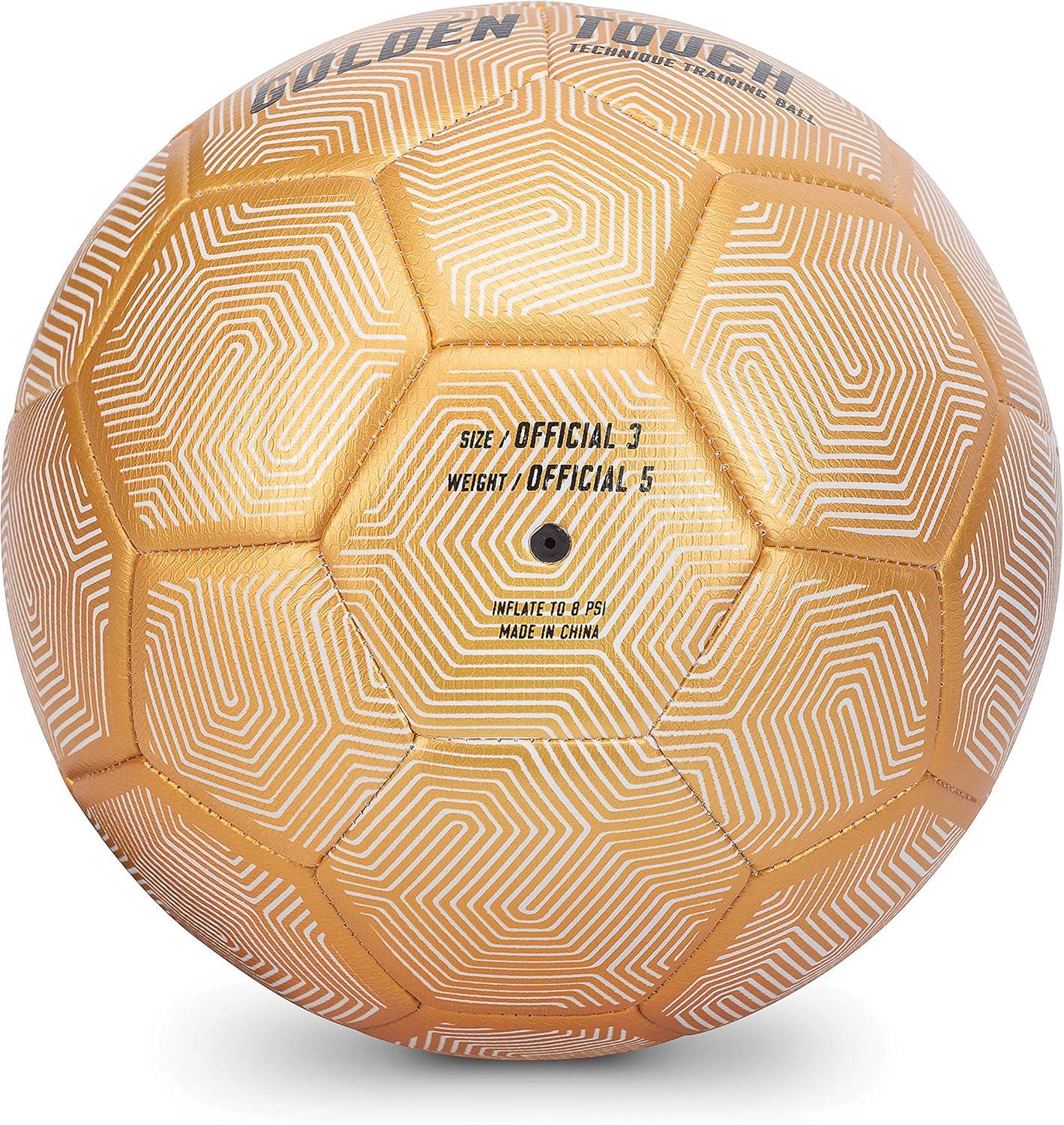 imageSKLZ Golden Touch Weighted Soccer Technique Training Ball Size 3 Weight 5