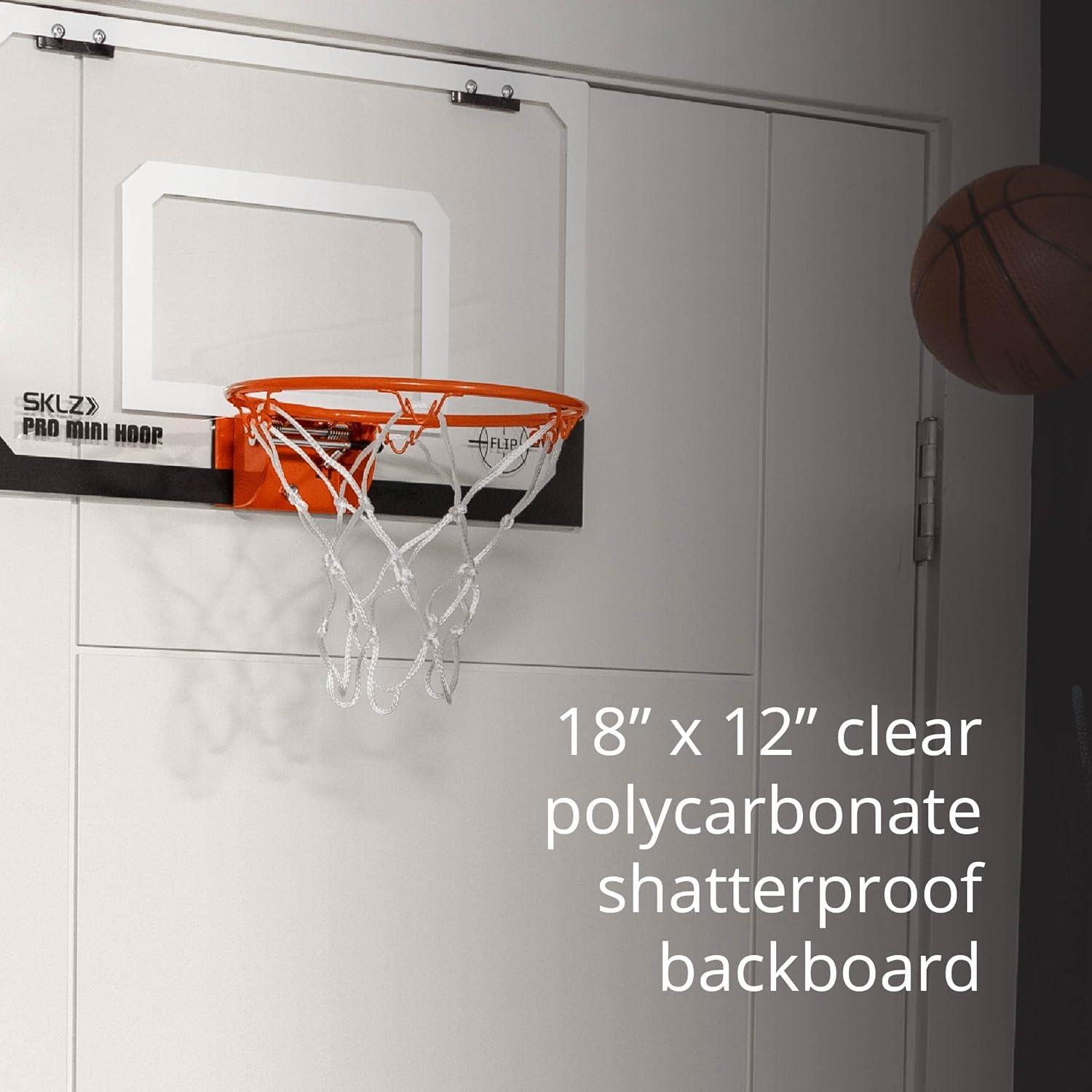 imageSKLZ Pro Mini Indoor Basketball Hoop Over The Door Portable Great For Home Dorms Offices and GiftsFlip Rim