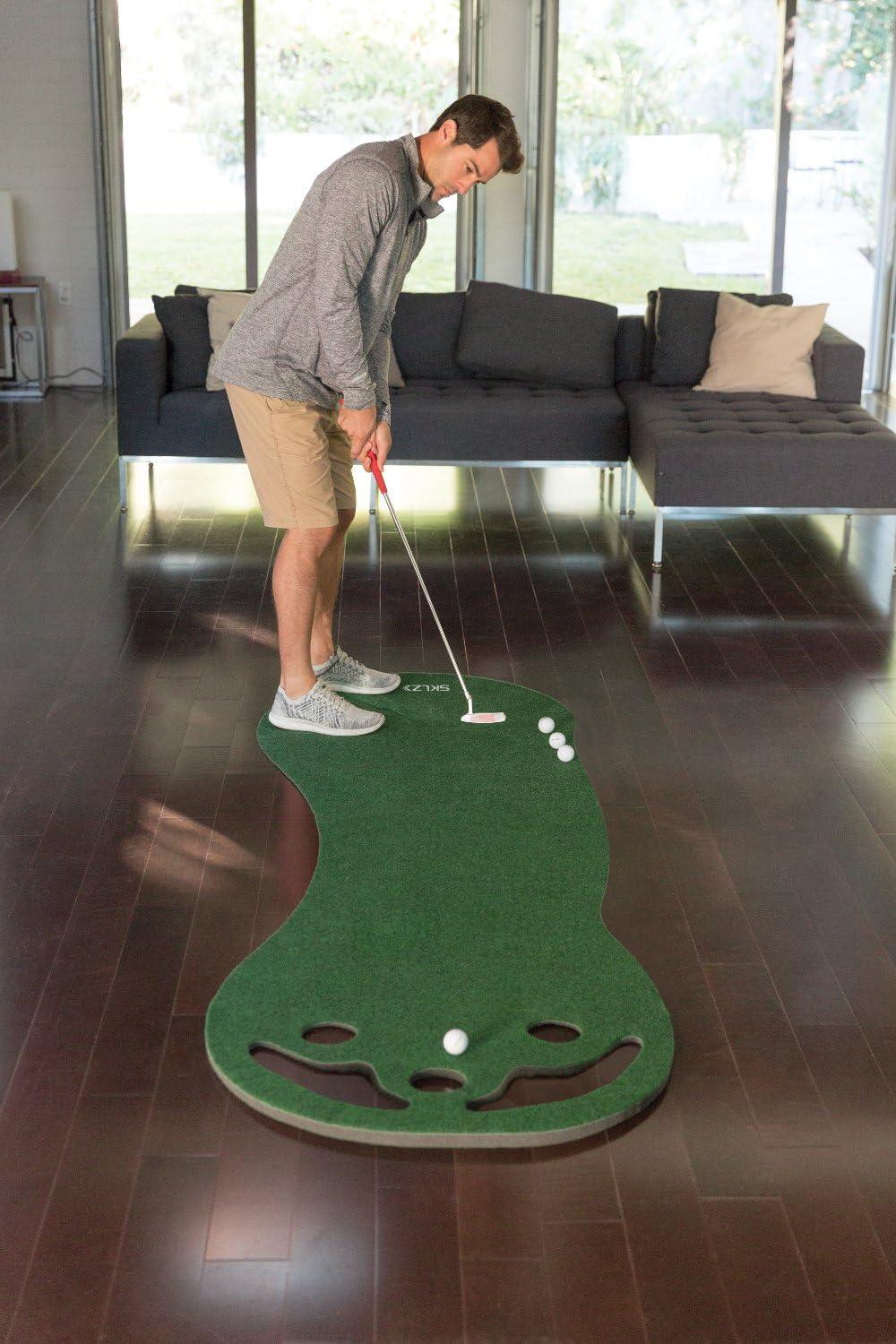 imageSKLZ Putting Green Perfect Your Golf Skills with Realistic Home Practice Improve Your Putting Stroke Lower Your Scores and Enjoy Convenient Training Anytime AnywherePutting Green
