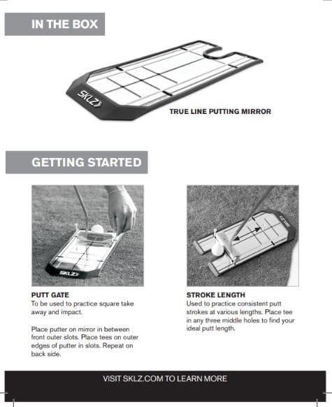 imageSKLZ True Line Putting Alignment Mirror for Improved Accuracy and Consistency
