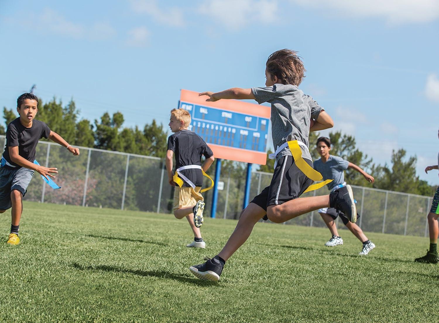 imageSKLZ 10 Man Flag Football End Zone Pylons Complete Indoor ampamp Outdoor Training SetFlag Football Set