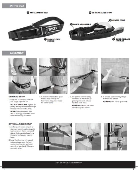 imageSKLZ Acceleration Trainer Release Resistance Training Belt Black