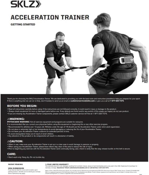 imageSKLZ Acceleration Trainer Release Resistance Training Belt Black