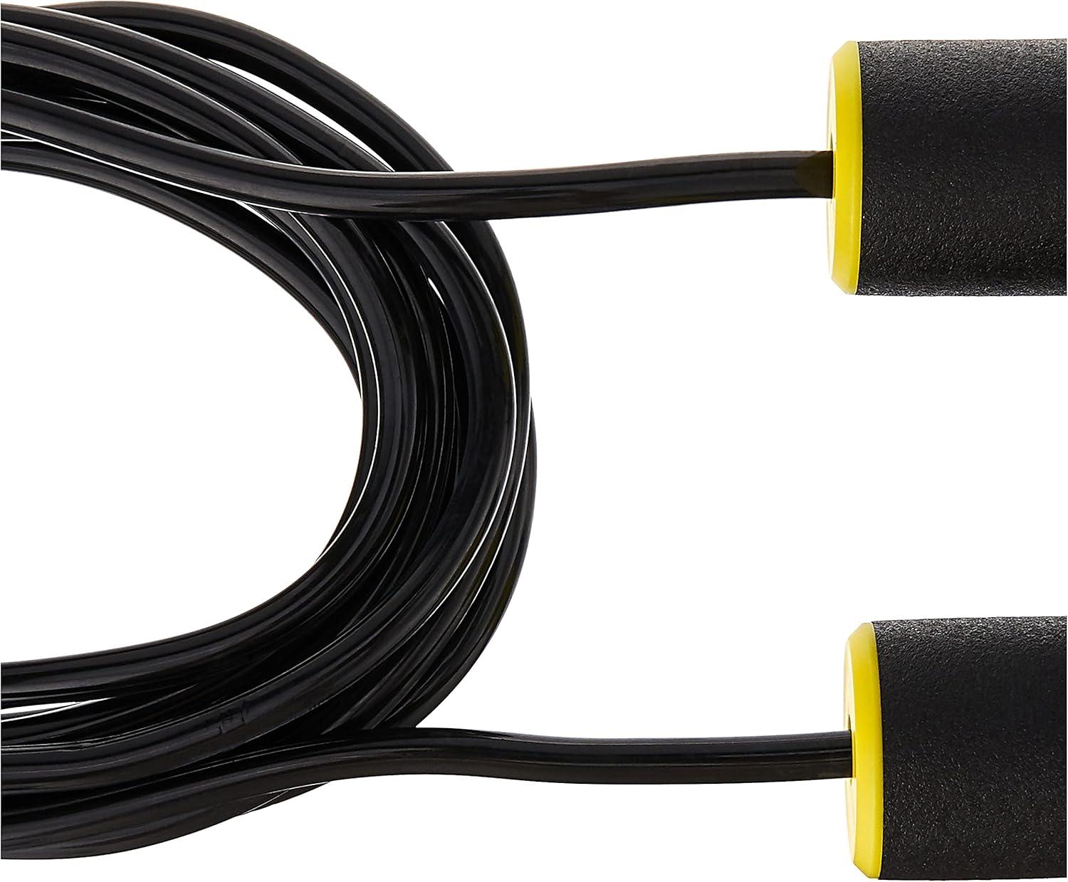 imageSKLZ Adjustable Jump Rope with Padded Grips BlackYellow