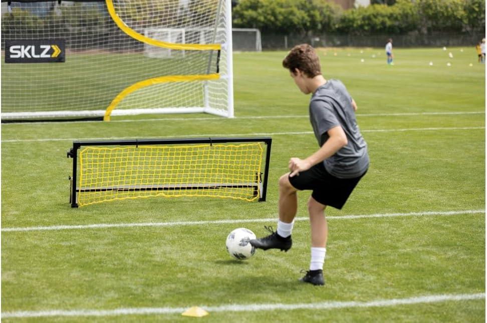 imageSKLZ Adjustable Soccer Trainer Pro Rebounder 6 x 25 FeetBlack