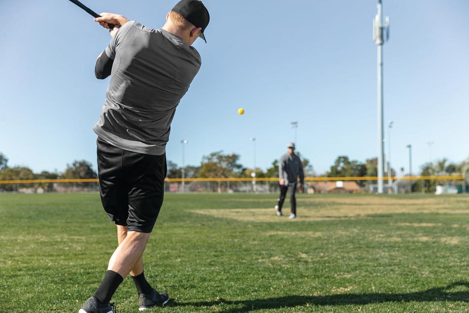 imageSKLZ Baseball and Softball Rebounder Net for Pitching and Fielding Training 4 x 45 feetBaseballs Premium 6 Pack Bundle Perfect for Enhancing Your Fielding and Batting Skills