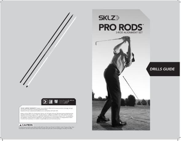 imageSKLZ Golf Alignment Sticks Training Aid with 3 Sticks