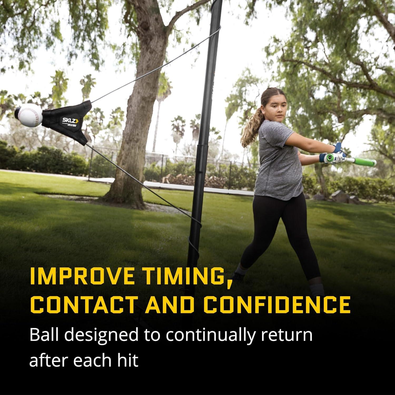 imageSKLZ HitAWay Portable Baseball TrainingStation Swing Trainer with StandHitAWay