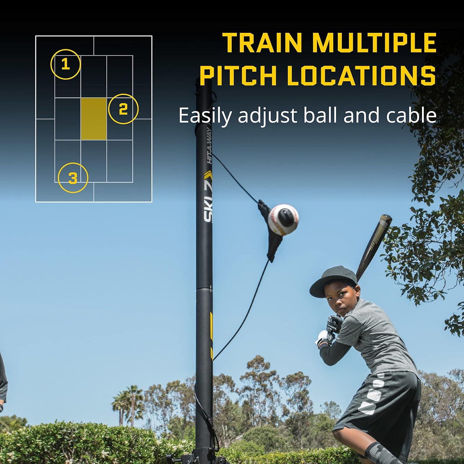 imageSKLZ HitAWay Portable Baseball TrainingStation Swing Trainer with StandHitAWay Select