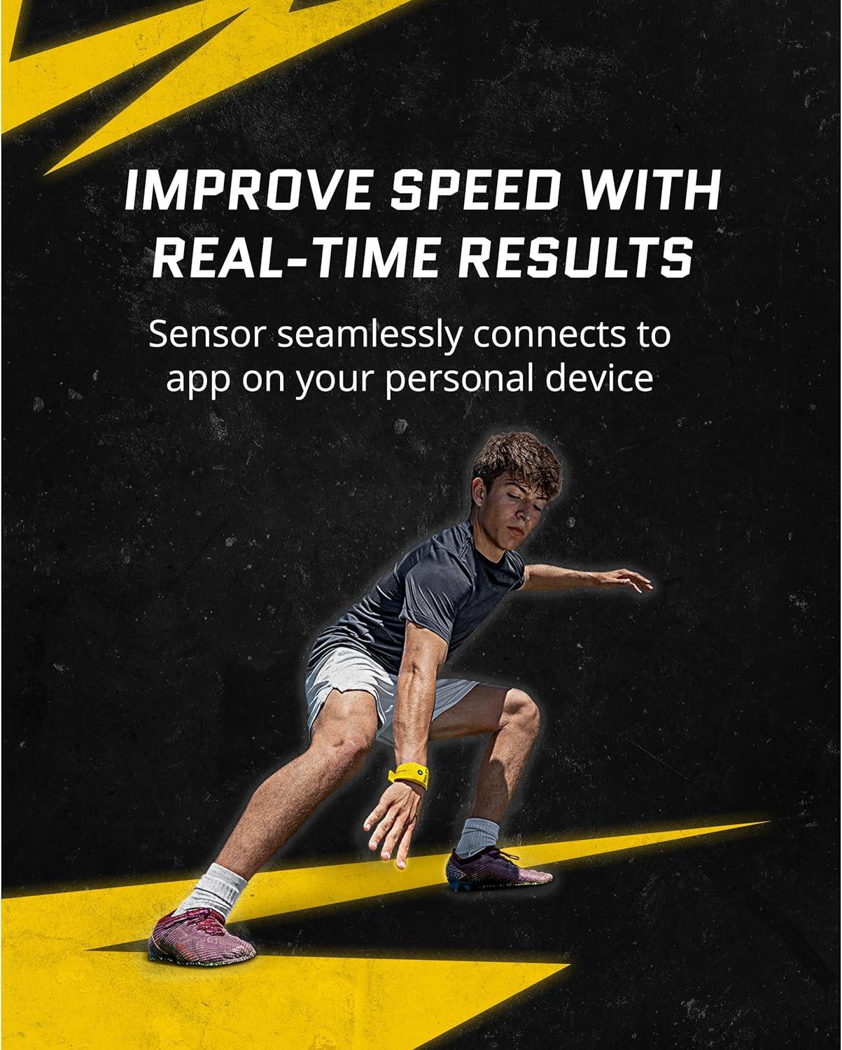 imageSKLZ Hyper Speed Athletic Training System Wearable Sports Technology with Integrated Training Videos for Speed Agility and Vertical Jump Enhancement Includes Tripod Phone Stand