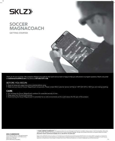 imageSKLZ MagnaCoach MagneticDry Erase Soccer Coaching BoardGreen
