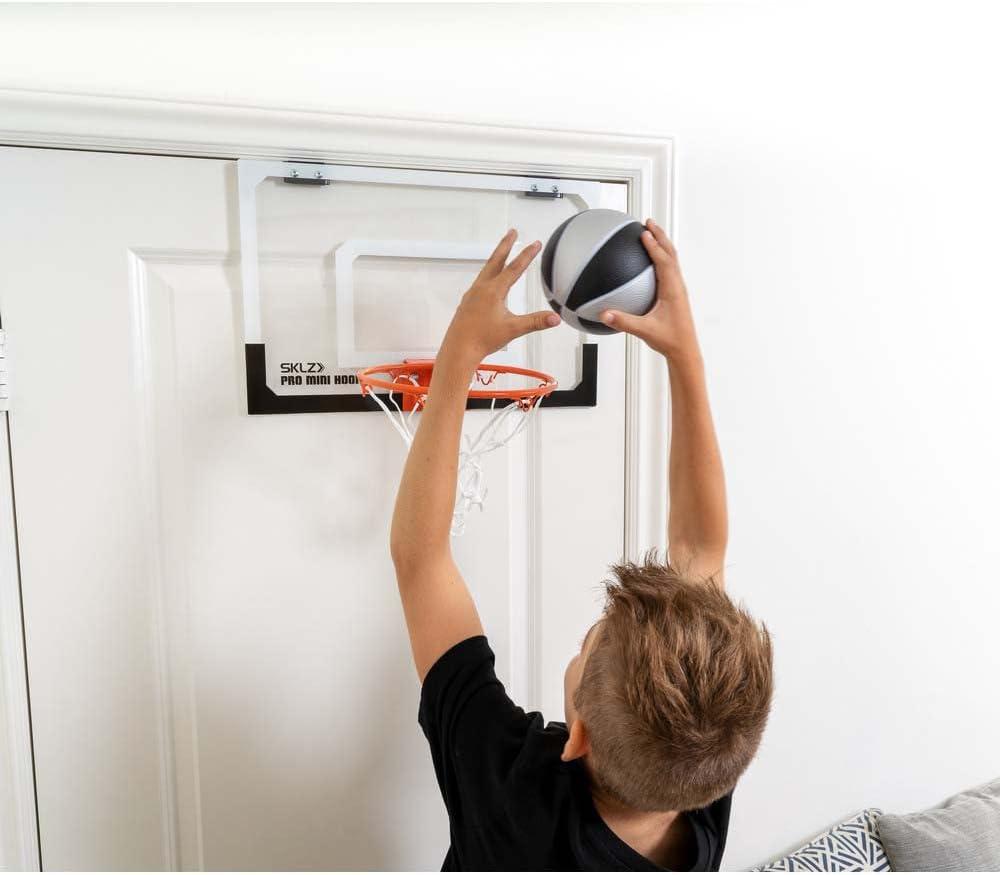 imageSKLZ Pro Mini Hoop 5Inch Foam BasketballBlackSilver