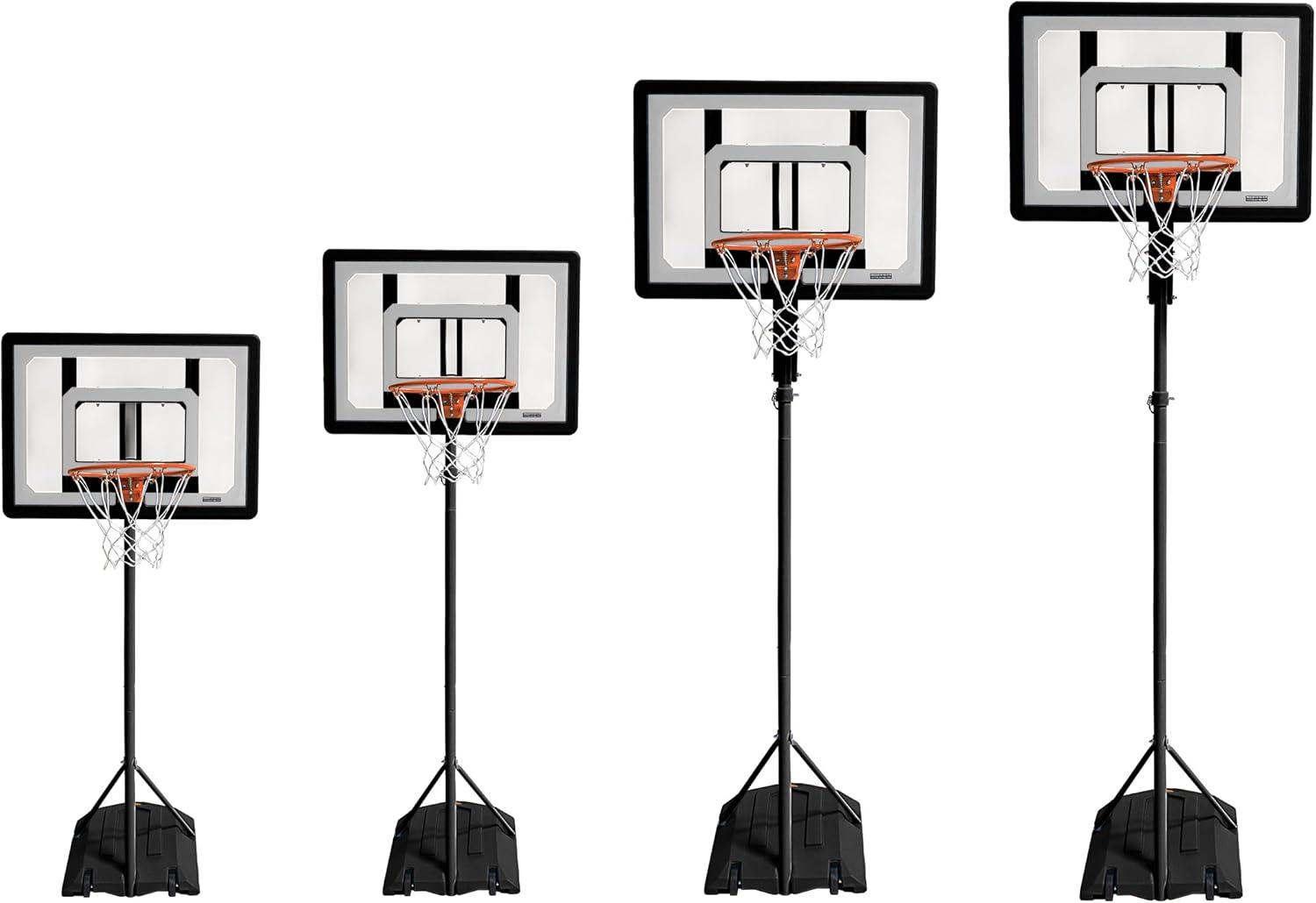 imageSKLZ Pro Mini Hoop Outdoor Basketball System with AdjustableHeight Pole and 7Inch Ball HP08000