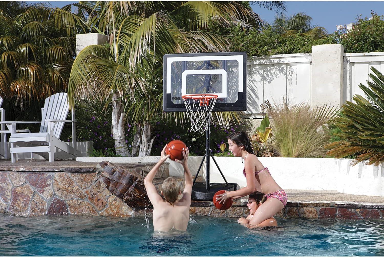 imageSKLZ Pro Mini Hoop Outdoor Basketball System with AdjustableHeight Pole and 7Inch Ball HP08000