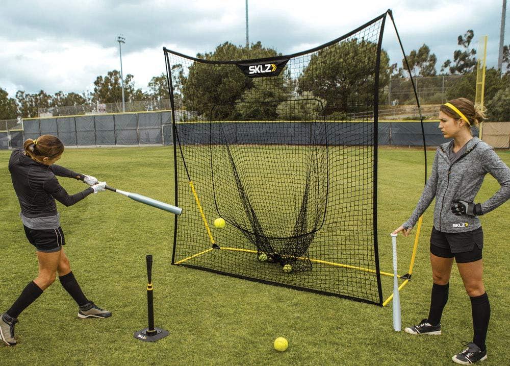 imageSKLZ Quickster Portable Baseball Hitting Net for Baseball and Softball8x8 Foot with Vault