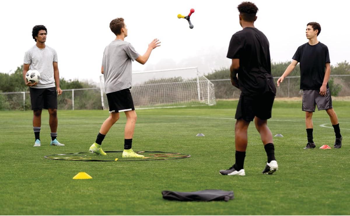 imageSKLZ Reactive Catch Trainer for Improving HandEye Coordination ampamp Speed Grey Yellow Red