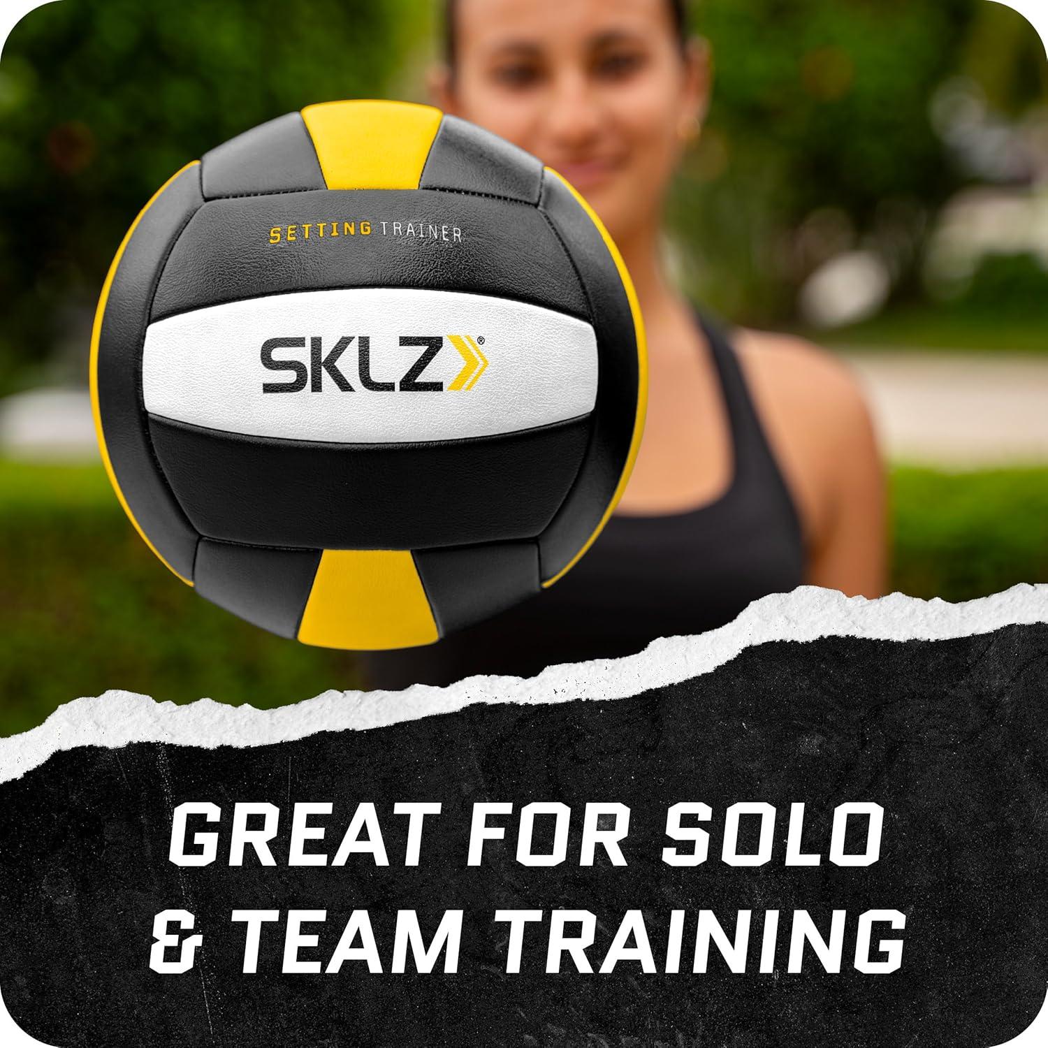 imageSKLZ Setting Trainer for IndoorOutdoor Volleyball Setting Training Weighted Ball