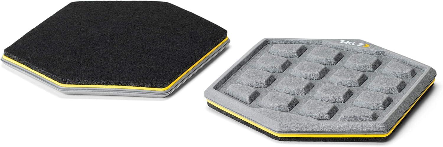 imageSKLZ Slidez DualSided Exercise Glider Discs for Core Stability Exercises for Hands ampamp Feet Court Use greyCourt