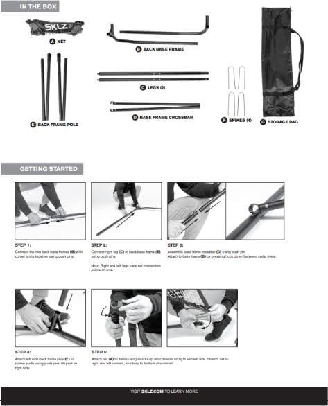 imageSKLZ Solo Soccer Net Trainer and Rebounder with Carry Bag