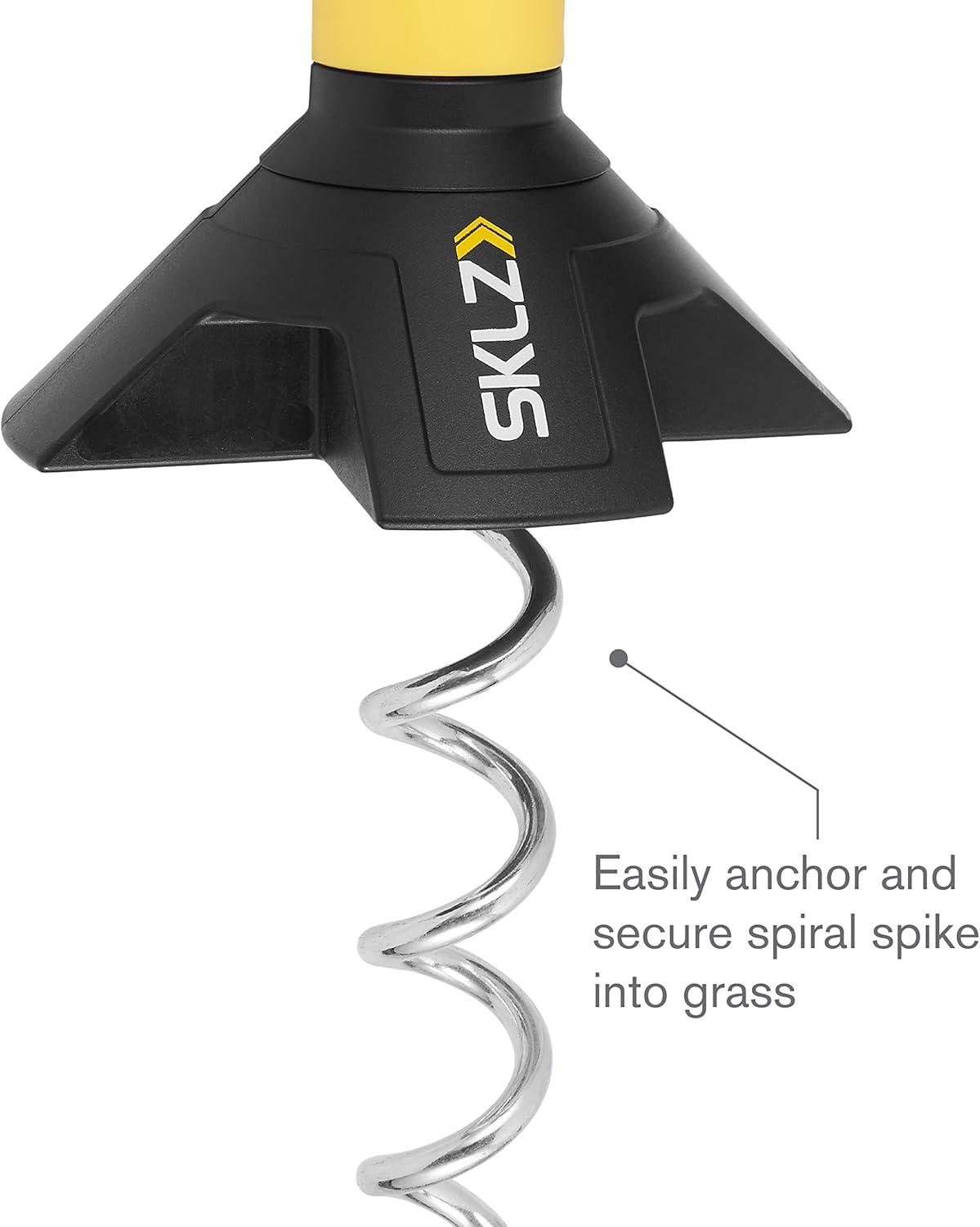 imageSKLZ StarKick HandFree Solo Soccer Trainer for Improved Passing with Ground Anchor Ball Size 5Black