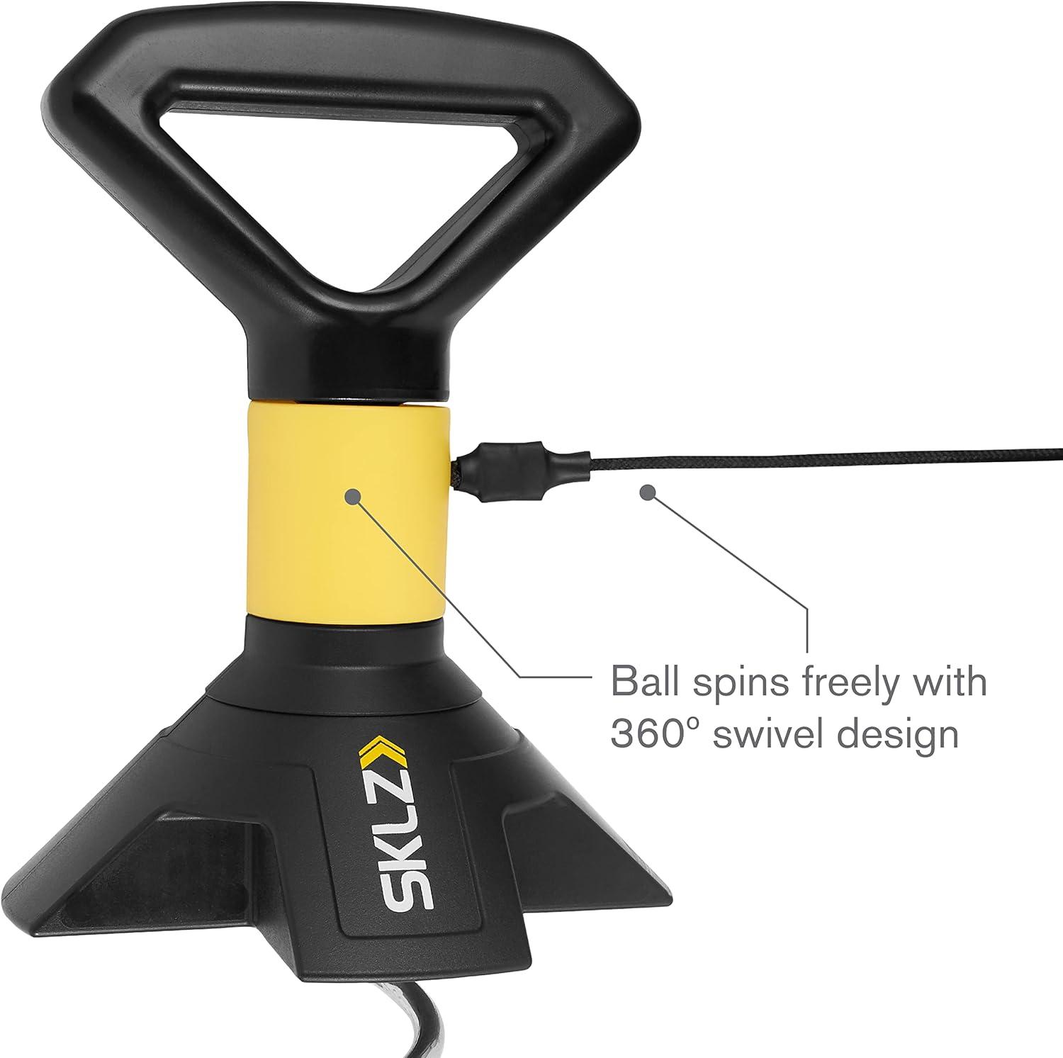 imageSKLZ StarKick HandFree Solo Soccer Trainer for Improved Passing with Ground Anchor Ball Size 5Black