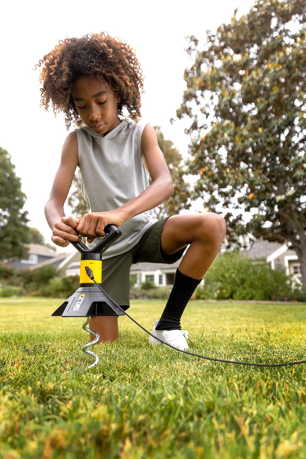 imageSKLZ StarKick HandFree Solo Soccer Trainer for Improved Passing with Ground Anchor Ball Size 5Black