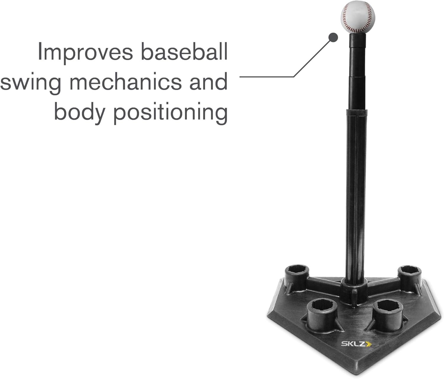 imageSKLZ Youth Baseball Tees Boost Young Players Swing with Durable Adjustable Training Equipment Perfect for Developing Skills and ConfidenceTee And Ball Bundle