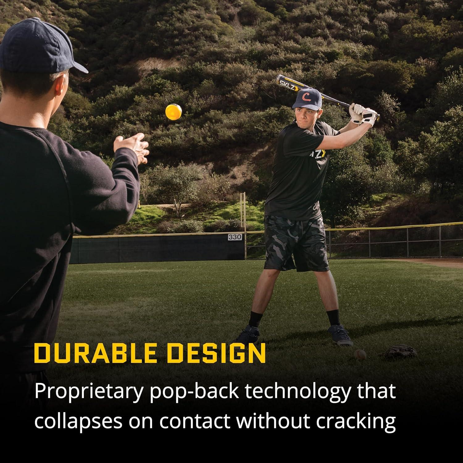 imageSKLZ Youth Baseball Tees Boost Young Players Swing with Durable Adjustable Training Equipment Perfect for Developing Skills and ConfidenceTee And Ball Bundle