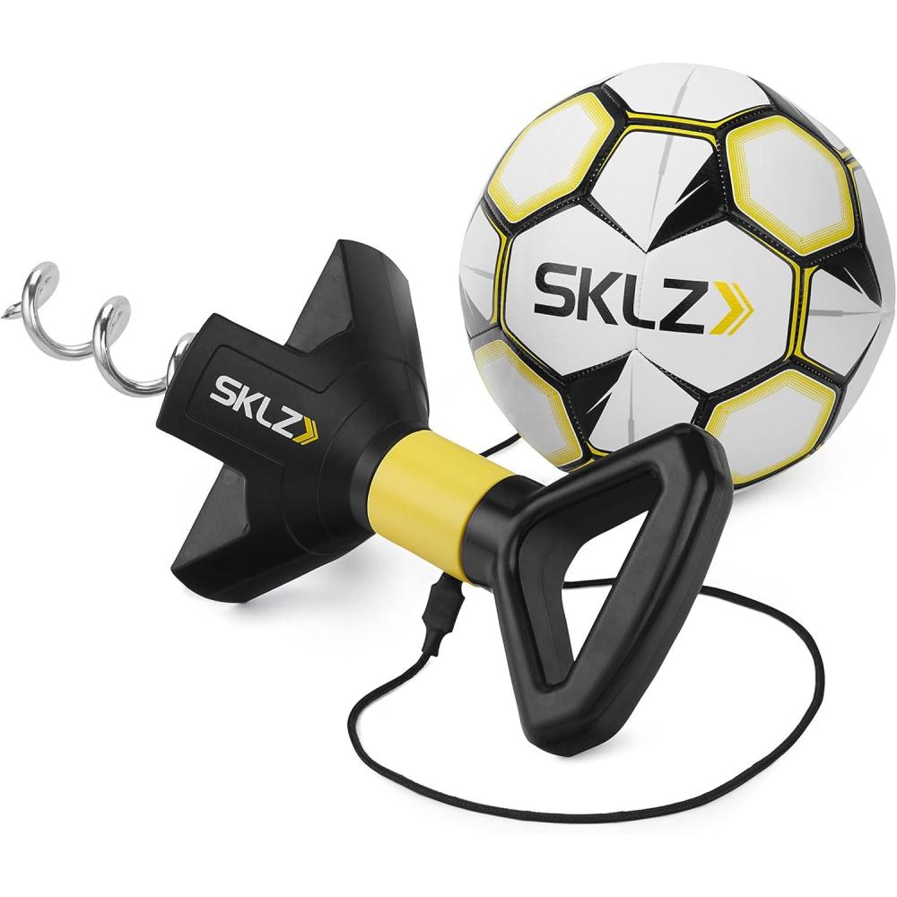 imageSKLZ StarKick HandFree Solo Soccer Trainer for Improved Passing with Ground Anchor Ball Size 5Black