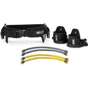 SKLZ HOPZ Straps Vertical Jump Trainer with Belt, Cuffs, and Resistance Bands Yellow