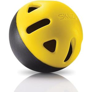 SKLZ Impact Limited-Flight Practice Baseball, Softball, and Mini Balls (Baseballs, 12 Pack), Yellow, Black