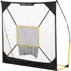 SKLZ Quickster Portable Baseball Hitting Net for Baseball and Softball(7×7 Foot)