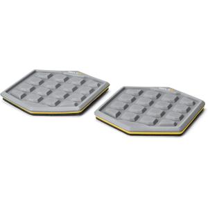 SKLZ Slidez Dual-Sided Exercise Glider Discs for Core Stability Exercises for Hands & Feet, Court Use, grey(Court)