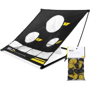 SKLZ Chipping Net + Impact Golf Balls 12 Pack, Traveling Golf Training Set