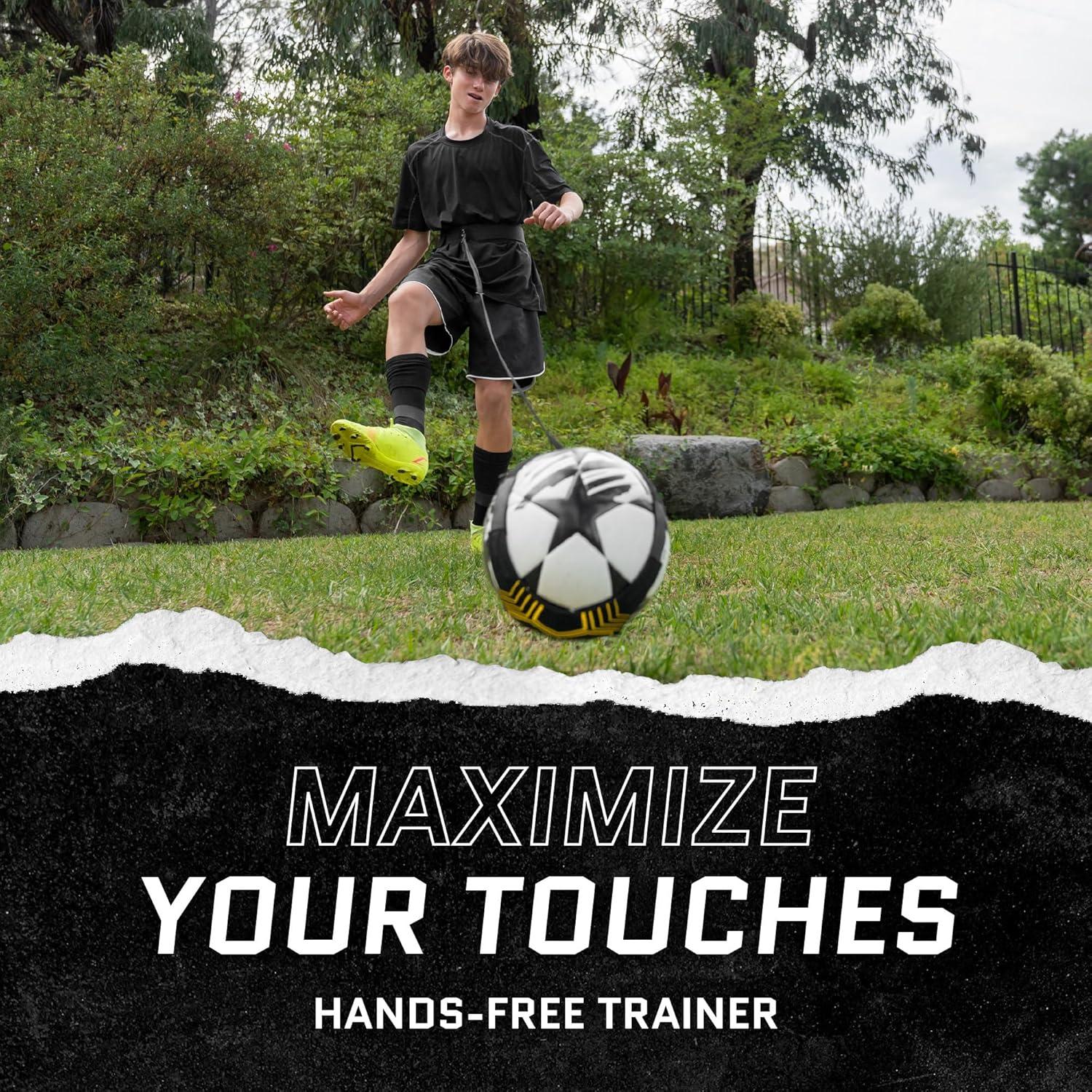 image:imageSKLZ StarKick Solo Soccer Trainer HandsFree Kicking amp Passing Adjustable Cord amp Waistband Youth Training Aid Improves Ball Control Fits Soccer Ball Sizes 35 USA