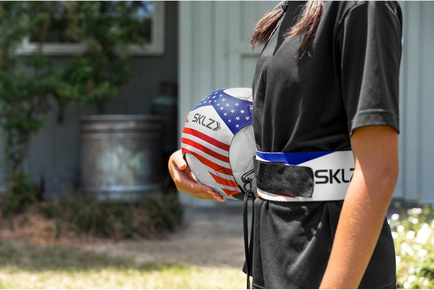 image:imageSKLZ StarKick Solo Soccer Trainer HandsFree Kicking amp Passing Adjustable Cord amp Waistband Youth Training Aid Improves Ball Control Fits Soccer Ball Sizes 35 USA