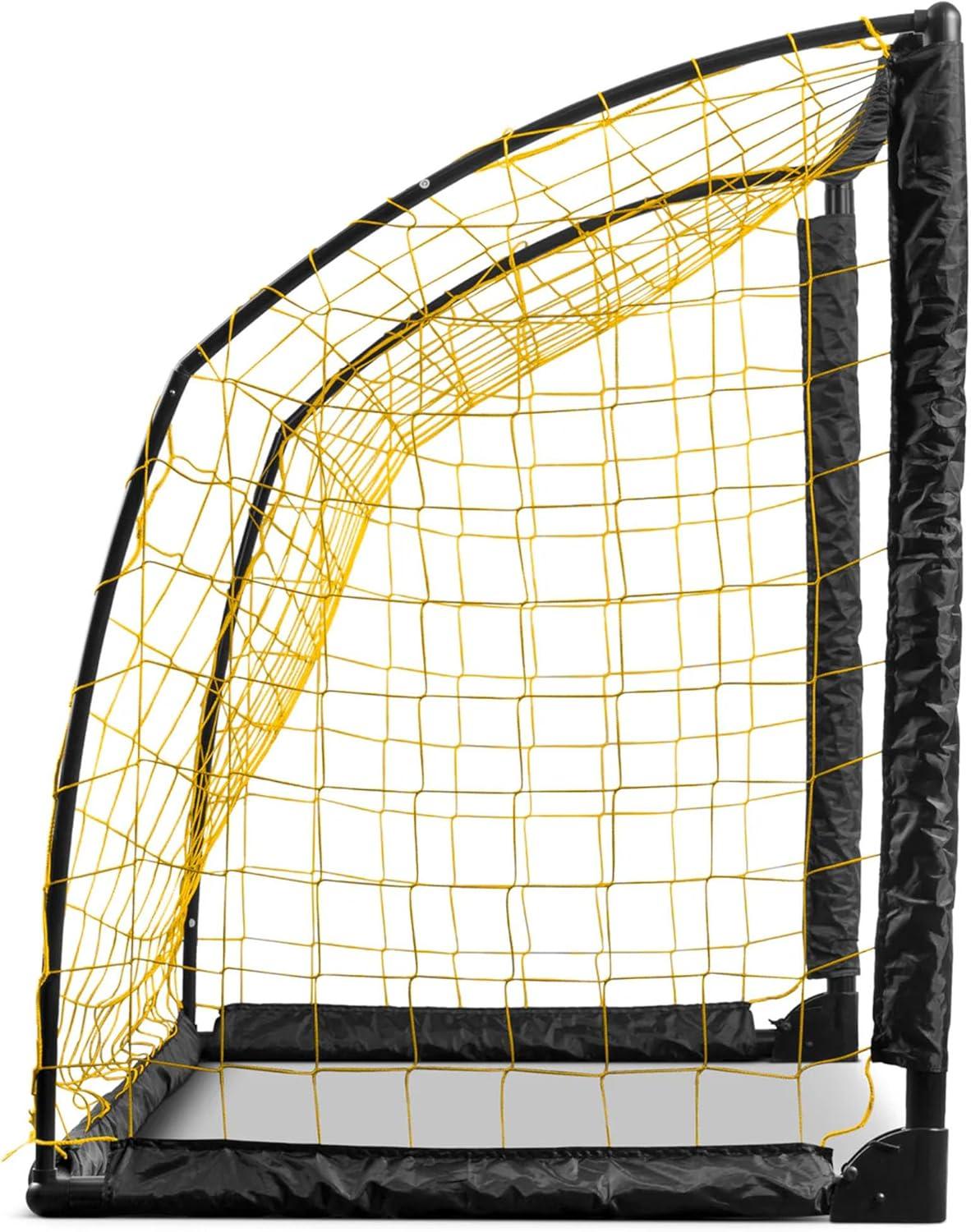 image:imageSKLZ Youth Striker Goal 6x4 Soccer Goal for Kids Foldable amp Portable WeatherResistant PreAssembled Net Quick Setup Backyard Soccer Goal for Shooting Practice and Skill Development