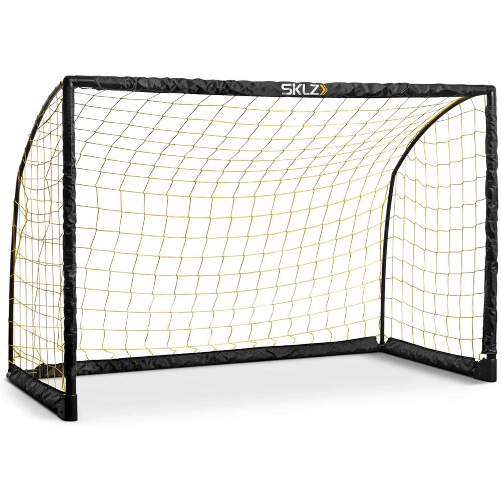 image:imageSKLZ Youth Striker Goal 6x4 Soccer Goal for Kids Foldable amp Portable WeatherResistant PreAssembled Net Quick Setup Backyard Soccer Goal for Shooting Practice and Skill Development