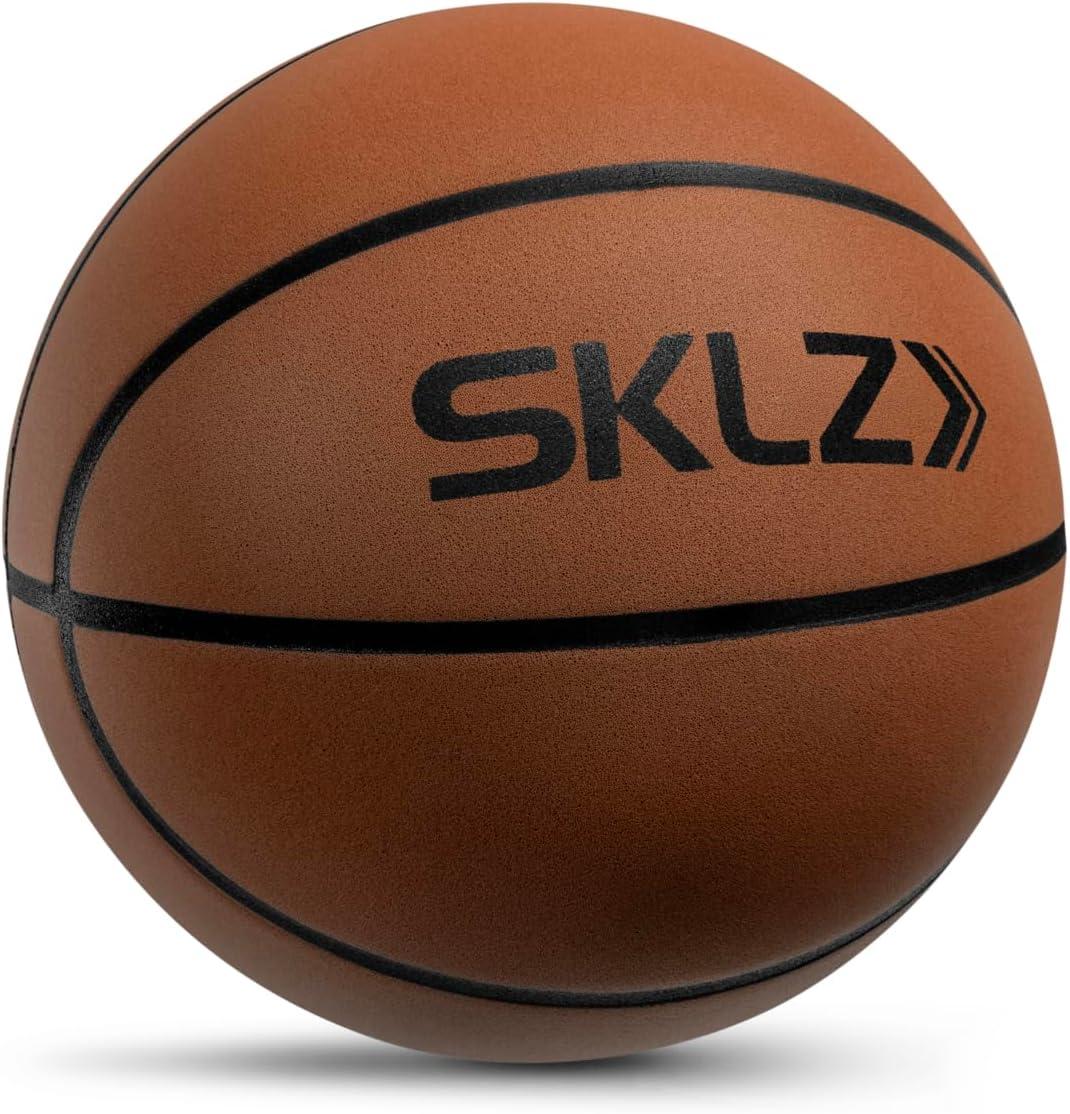 image:imageBashhhketball Silent Indoor Basketball Official Size 295 Foam Training Basketball for Home Dribbling Practice Quiet Durable Lightweight Ball with Realistic Bounce and GameLike Grip