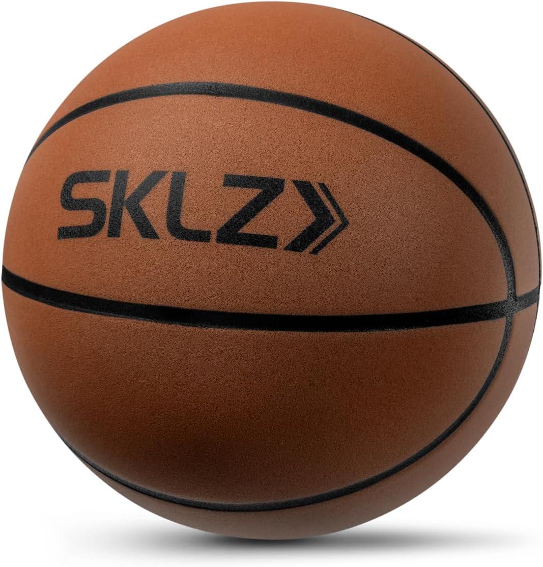 image:imageBashhhketball Silent Indoor Basketball Official Size 295 Foam Training Basketball for Home Dribbling Practice Quiet Durable Lightweight Ball with Realistic Bounce and GameLike Grip
